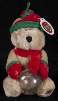 Starbucks Bearista 2002 23rd Edition Snowglobe Photo Display Bear Plush